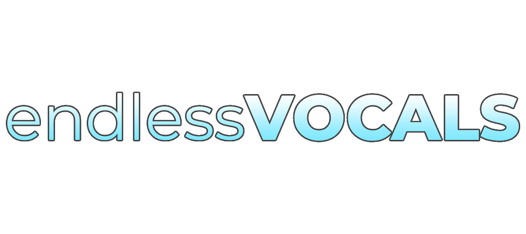 Endless Vocals logo floating over Phase Cycle visual